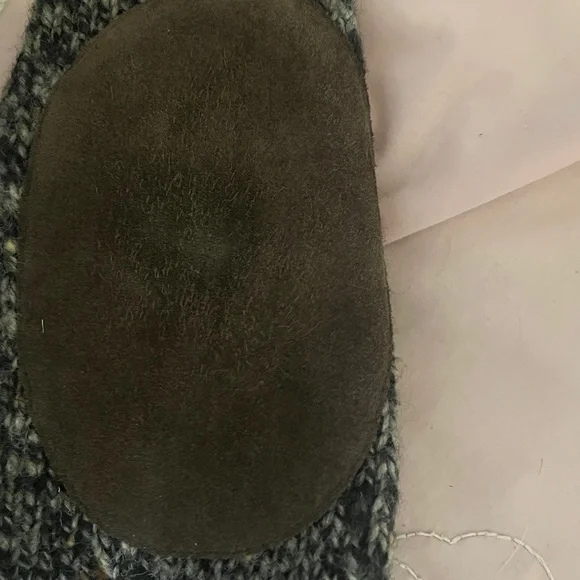 Mens Vintage J CREW MARLED WOOL CARDIGAN LEATHER BUTTONS ELBOW PATCHES SZ S - Picture 7 of 7